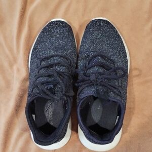 Adidas Black and Sparkly Knit Sneakers